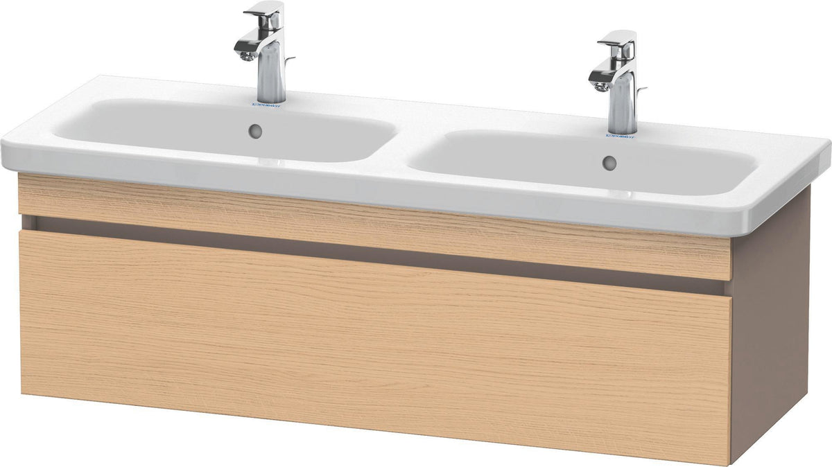 Duravit DuraStyle Waschtischunterbau 1230 mm betongrau matt – wandhängend, 1 Auszug, Soft-Close