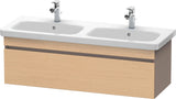 Duravit DuraStyle Waschtischunterbau 1230 mm betongrau matt – wandhängend, 1 Auszug, Soft-Close