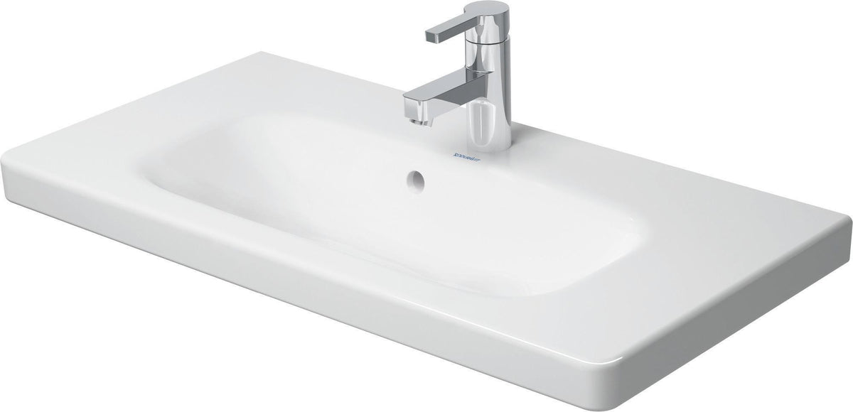 Duravit DuraStyle Möbelwaschtisch 785 mm mit Überlauf, 1 Hahnloch, WonderGliss, weiß
