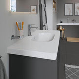 Duravit D-Code Möbelwaschtisch 1050 mm Weiß mit Überlauf und Hahnlochbank – Wandhängend