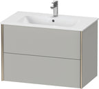 betongrau matt / Spanplatte / 2Schubk.,champ.matt/betongrau
