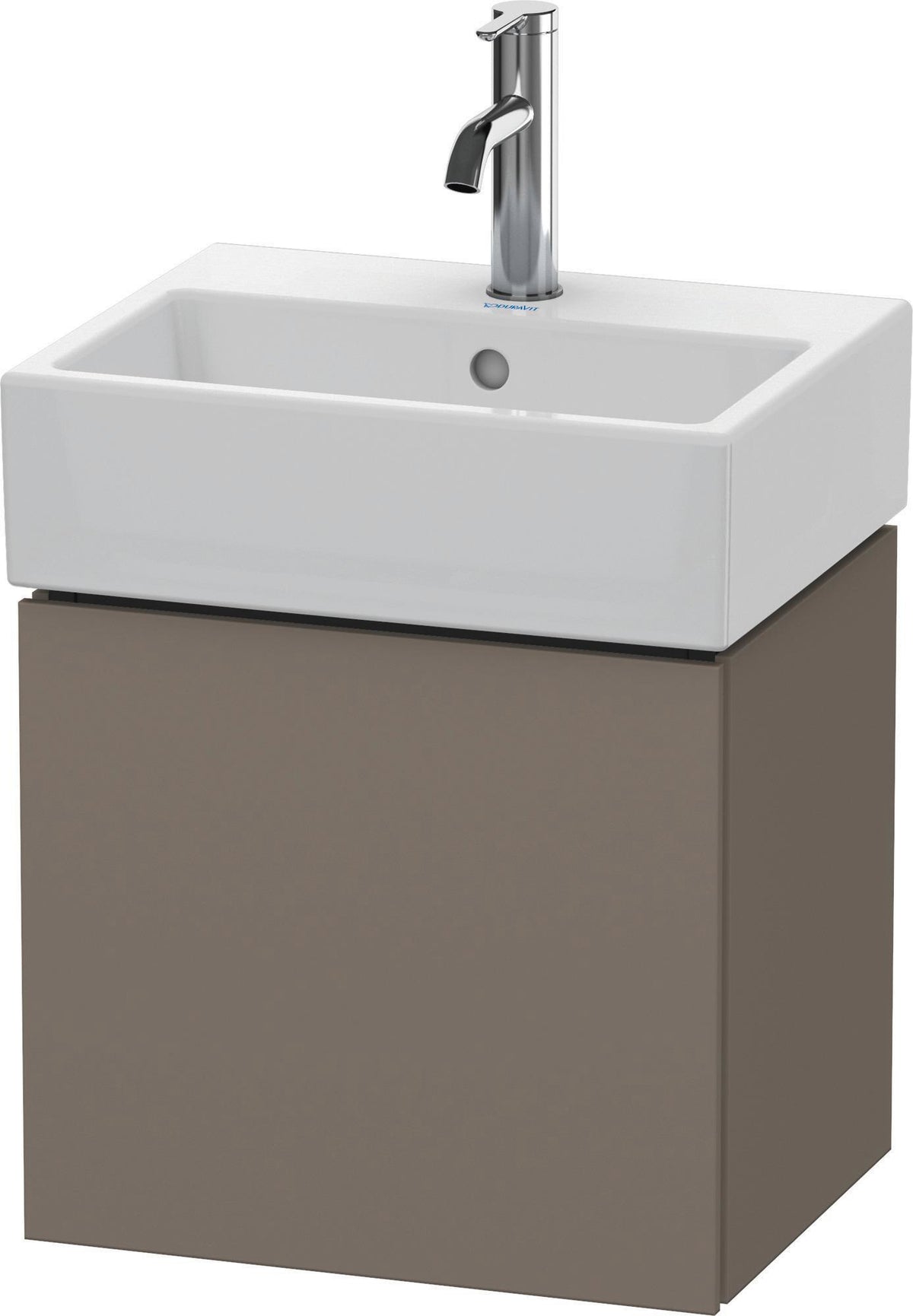 Duravit L-Cube Waschtischunterbau 434 mm weiß matt, 1 Tür links, wandhängend