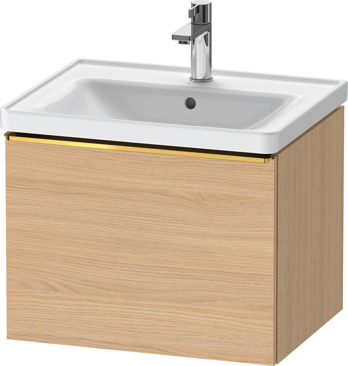DURAVIT D-Neo Waschtischunterbau 584 mm betongrau matt mit 1 Auszug und Soft-Close