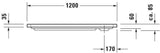 DURAVIT D-Code Duschwanne 1000x700 mm Weiß Sanitäracryl rechteckig