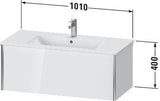 Duravit Waschtischunterbau XVIU 1010 mm wandhängend mit Tip-On-Technik, weiß matt
