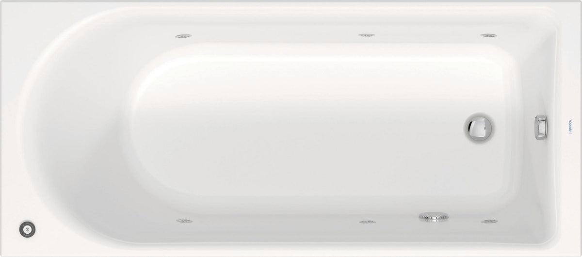 DURAVIT D-Neo Whirlwanne 1500x750 mm Einbau mit Jet-Project, 6 verstellbare Düsen, Weiß