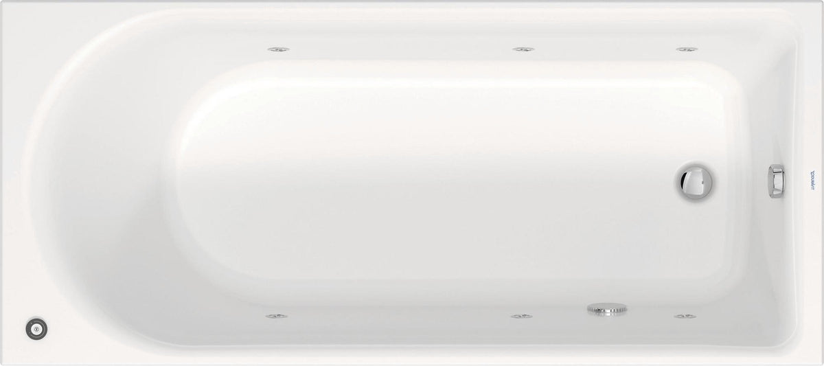 DURAVIT D-Neo Whirlwanne 1500x750 mm Einbau mit Jet-Project, 6 verstellbare Düsen, Weiß