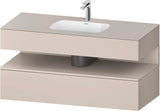 DURAVIT Qatego Studio F. A. Porsche Einbauwaschtisch mit Konsolenwaschtischunterbau 1200 mm Weiß Matt