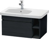DURAVIT DuraStyle Waschtischunterbau 730 mm betongrau matt – wandhängend mit 1 Auszug & 2 offenen Fächern