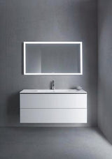 Duravit L-Cube Waschtischunterbau 1220 mm taupe matt mit 2 Schubkästen und Tip-On-Technik