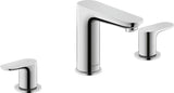 DURAVIT Wave 3-Loch Waschtischarmatur Chrom – 129 mm Ausladung, ohne Zugstange