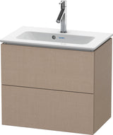 Duravit L-Cube Waschtischunterbau 620 mm Weiß Matt mit 2 Schubkästen und Tip-On Technik