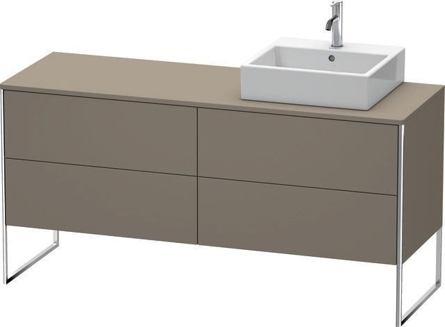 Duravit XSQUARE Waschtischunterbau 1600x400x548mm mit 4 Auszügen, Becken rechts