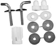DURAVIT WC-Sitz Scharnier-Set Universal Edelstahl ohne Absenkautomatik 0061391000
