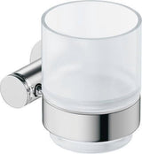 DURAVIT D-Code Glashalter Glas rechts Chrom – Wandmontage Zahnputzbecher mit Befestigungsmaterial