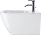 DURAVIT Wand-Bidet Happy D.2 540 mm Anthrazit Matt mit Überlauf und 1 Hahnloch