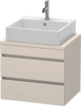DURAVIT DuraStyle Konsolenunterschrank 600 mm betongrau matt mit 2 Schubkästen und Soft-Close