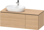 eiche natur / Spanplatte / 2 Schubkästen, 2 Auszüge