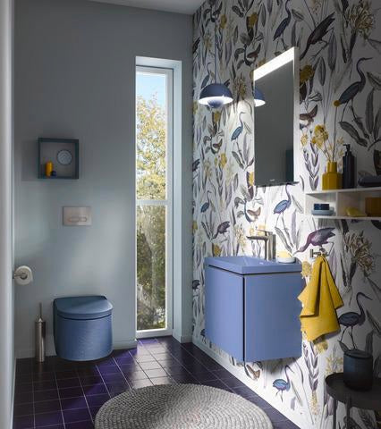 DURAVIT Starck T Bürstengarnitur bodenstehend in Chrom, 80x80x432 mm, Messing verchromt