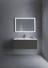 DURAVIT ME by Starck Möbelwaschtisch 1030 mm Weiß Seidenmatt mit Überlauf und 1 Hahnloch