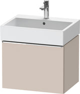 DURAVIT D-Neo Waschtischunterbau 584 mm wandhängend mit 1 Auszug, Griff Bronze, Weiß Matt