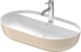 Duravit Luv Aufsatzbecken 700 mm, geschliffen, mit Hahnloch, ohne Überlauf, weiß, WonderGliss