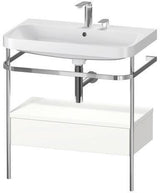 Duravit Waschtischset Happy D.2 Plus 775x490mm Taupe Supermatt – Einrichtungssystem Nussbaum Mitte