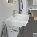 Duravit D-Neo Waschtisch 550 mm weiß mit Überlauf und WonderGliss