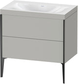 DURAVIT XViu c-bonded Waschtischset 800 mm mit 2 Auszügen, bodenstehend, Soft-Close