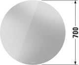 DURAVIT Licht & Spiegel Wandspiegel 700 mm rund mit Sensorschalter und LED-Beleuchtung