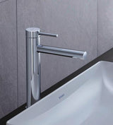 DURAVIT Circle Einhebel-Waschtischmischer L ohne Zugstange, Chrom – Keramikmischsystem