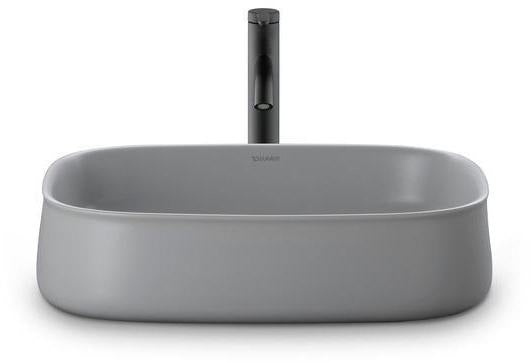 DURAVIT Zencha Aufsatzbecken 550 mm – Weiß, ohne Hahnloch & Überlauf, DuraCeram