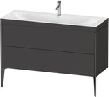 DURAVIT XViu c-bonded Waschtischunterbauset 1200 mm mit 2 Auszügen, anthrazit