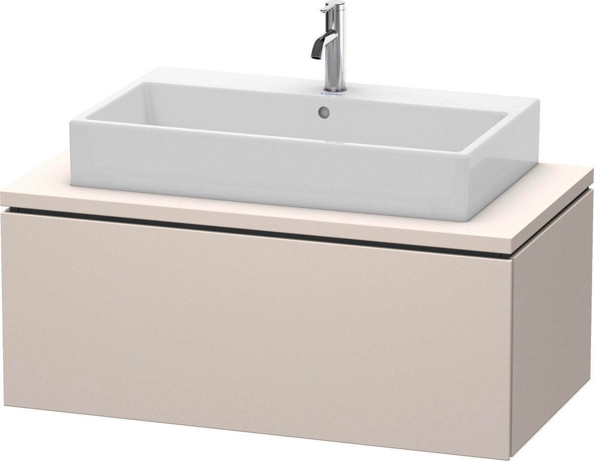 DURAVIT L-Cube Konsolenunterschrank 1020 mm betongrau matt mit 1 Auszug und Tip-on-Technik