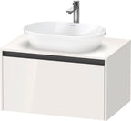 weiß hochglanz / 1 Auszug / Waschtischunterbau