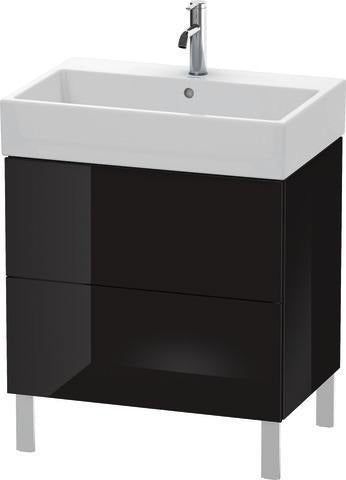 Duravit L-Cube Waschtischunterbau 684 mm Amerikanisch Nussbaum mit Tip-On-Technik