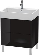 Duravit L-Cube Waschtischunterbau 684 mm Amerikanisch Nussbaum mit Tip-On-Technik