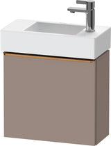 DURAVIT D-Neo Waschtischunterbau 484 mm Eiche Schwarz Matt, 1 Tür, Bronze Griff