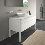 Duravit Luv Waschtischunterbau bodenstehend 1338 mm Weiß Seidenmatt mit Tip-On-Technik