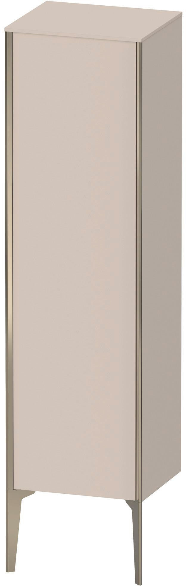 DURAVIT XViu Halbhochschrank 400 mm taupe matt mit Tip-on Technik und Soft-Close