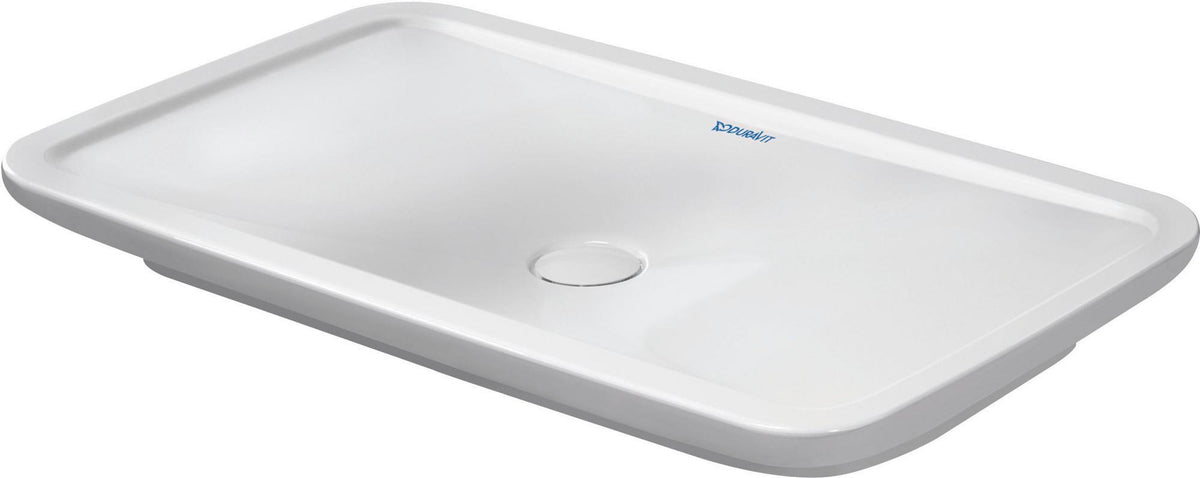 Duravit Aufsatzbecken PuraVida 700 mm ohne Überlauf, geschliffen, weiß – Design Classics