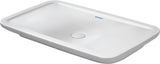 Duravit Aufsatzbecken PuraVida 700 mm ohne Überlauf, geschliffen, weiß – Design Classics
