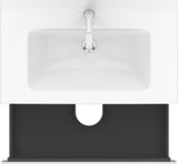 Duravit L-Cube Waschtischunterbau 820 mm taupe matt mit 2 Schubkästen und Tip-On-Technik