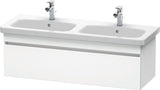 Duravit DuraStyle Waschtischunterbau 1230 mm betongrau matt – wandhängend, 1 Auszug, Soft-Close