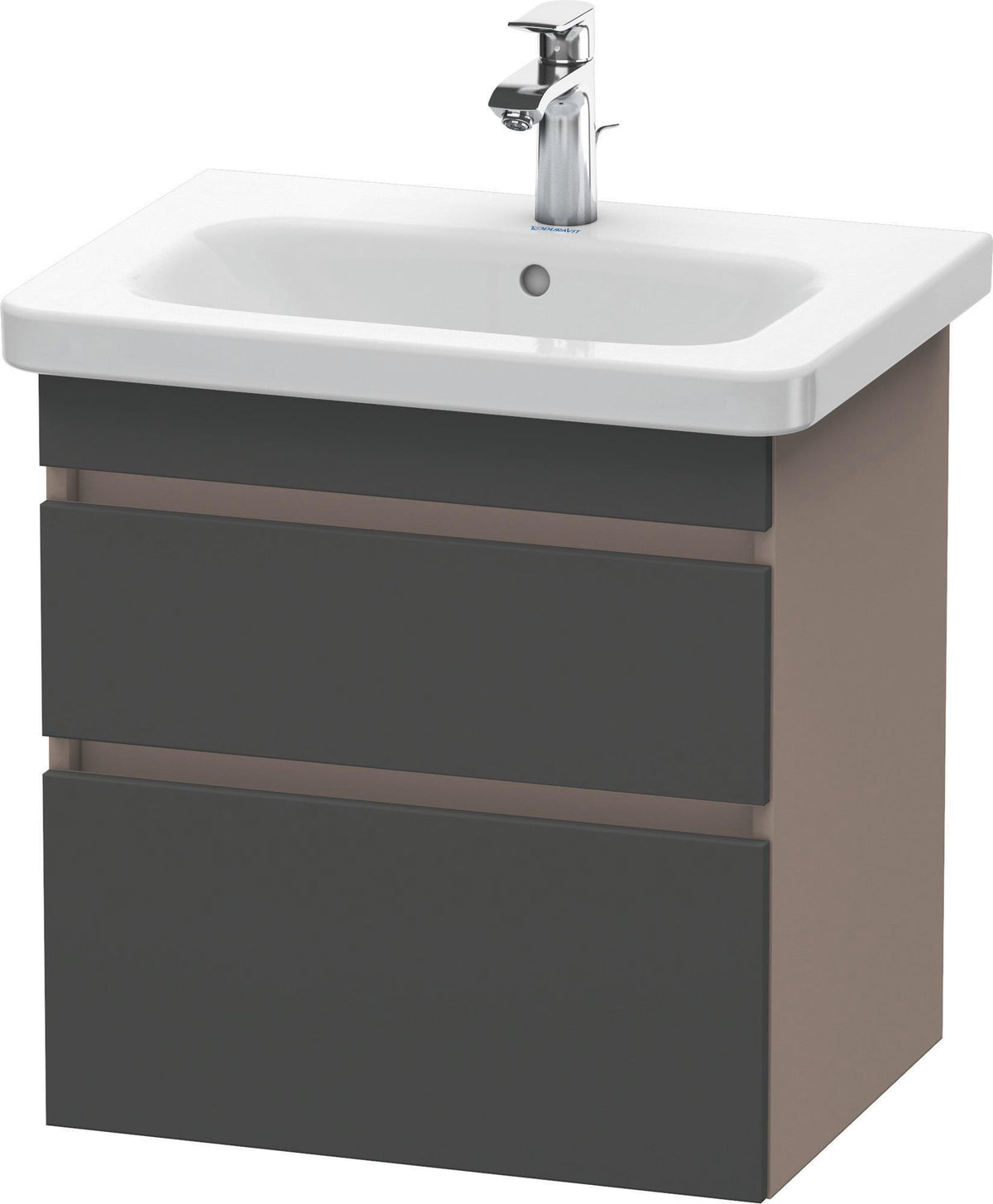 DURAVIT DuraStyle Waschtischunterbau wandhängend 580 mm mit 2 Schubkästen, weiß matt