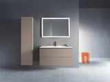 Duravit L-Cube Waschtischunterbau 1020 mm taupe matt – wandhängend, 2 Schubkästen, Tip-On