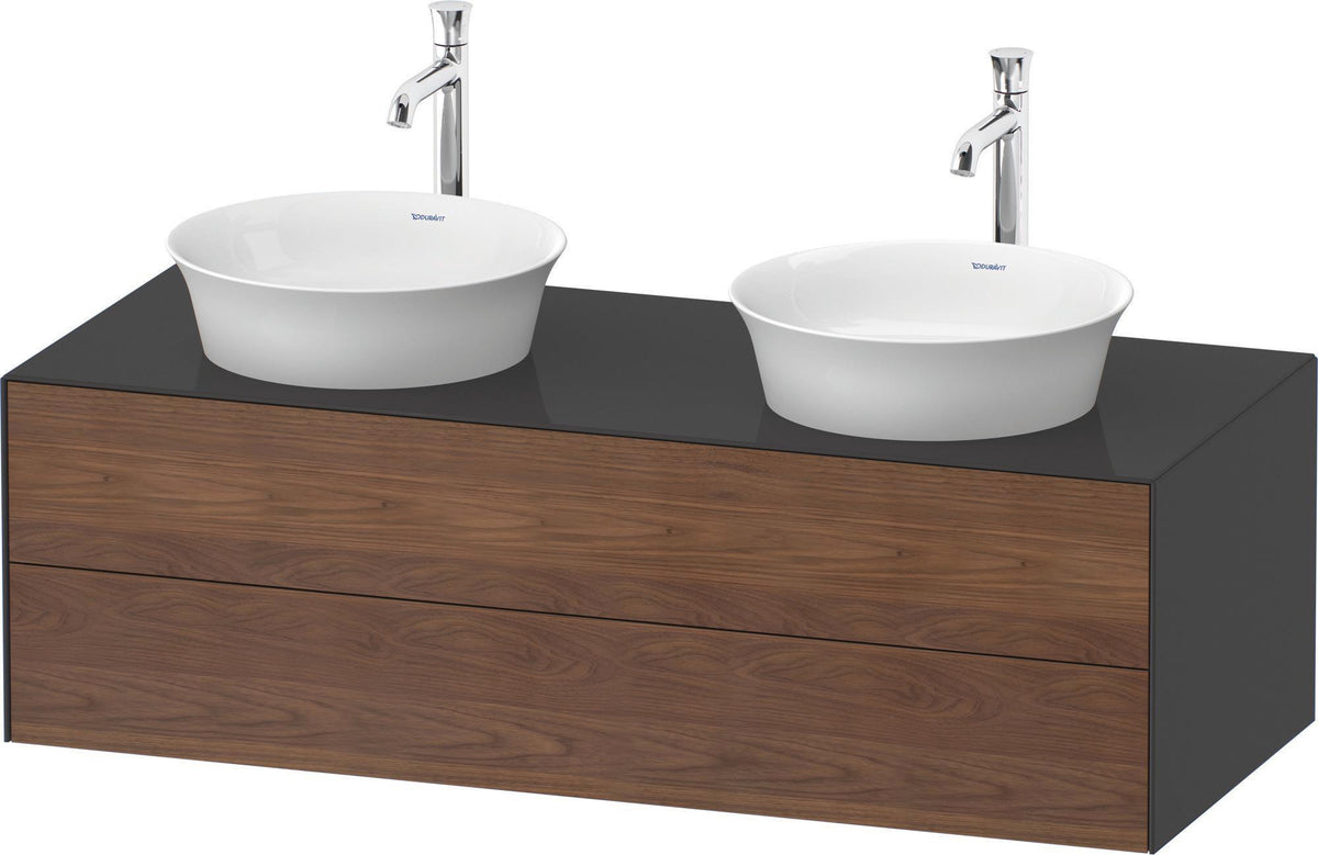 DURAVIT White Tulip Konsolenwaschtischunterbau 1300 mm, 2 Schubkästen, weiß seidenmatt, wandhängend