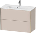 taupe matt / Spanplatte / 2Schubk.,champ.matt/taupe