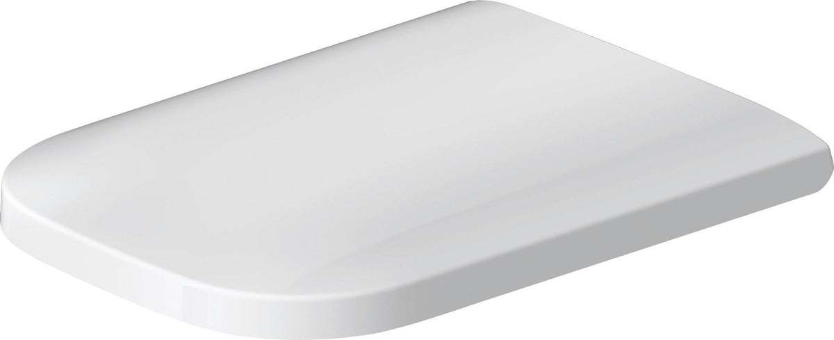 DURAVIT WC-Sitz Happy D.2 mit SoftClose Absenkautomatik, Edelstahl-Scharnieren, weiß, Duroplast