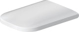 DURAVIT WC-Sitz Happy D.2 mit SoftClose Absenkautomatik, Edelstahl-Scharnieren, weiß, Duroplast